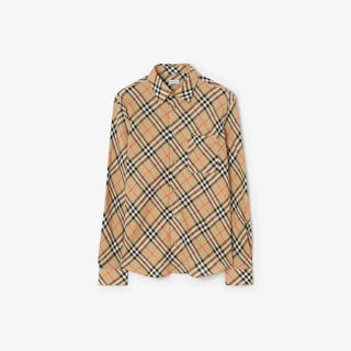 Camicia in lino BURBERRY Check