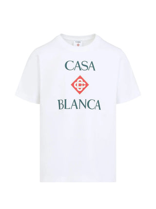 T-shirt CASABLANCA White Diamond Logo Short Sleeve
