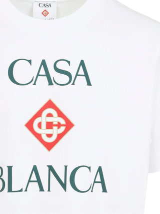 T-shirt CASABLANCA White Diamond Logo Short Sleeve