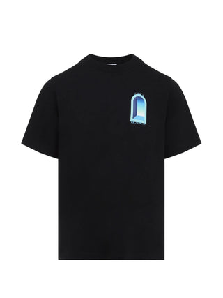 T-shirt CASABLANCA Black & Mint L'Arche Short Sleeve
