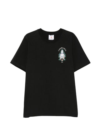 T-shirt CASABLANCA Black Hotel Emblem Short Sleeve
