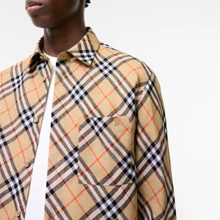 Camicia in lino BURBERRY Check
