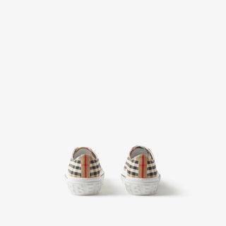 Sneaker BURBERRY Donna in cotone Check (Beige)