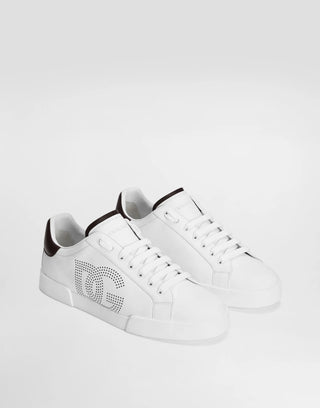 Sneakers Dolce&Gabbana Strobel Portofino Light in pelle di Vitello nappato