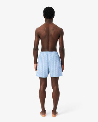 Boxer mare LACOSTE midi con stampa con monogramma