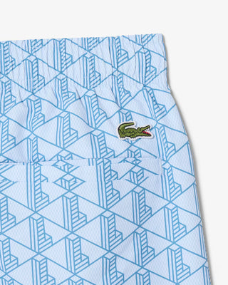 Boxer mare LACOSTE midi con stampa con monogramma