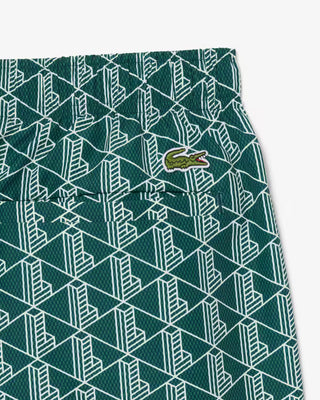 Boxer mare LACOSTE midi con stampa con monogramma