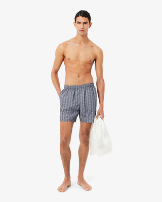 Boxer mare LACOSTE midi con stampa con monogramma