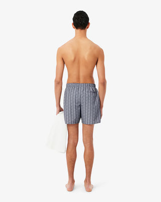 Boxer mare LACOSTE midi con stampa con monogramma