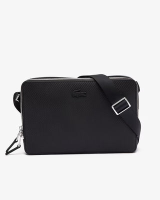 Borsello LACOSTE Reporter in pelle effetto piquè chantaco