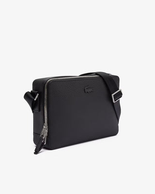 Borsello LACOSTE Reporter in pelle effetto piquè chantaco