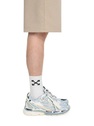 Sneaker OFF-WHITE Be Right in Light Grey- Cyan Celeste