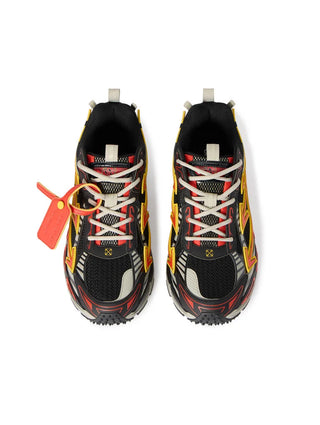 Sneaker OFF-WHITE Be Right Back in Black-Coral Red