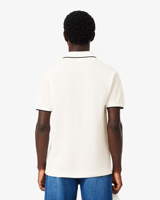 Polo LACOSTE classic fit con tasca e bordi a contrasto L.12.12