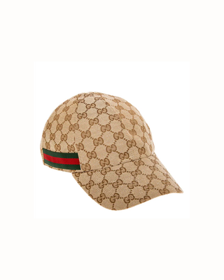 Cappellino GUCCI da baseball in sabbia e marrone