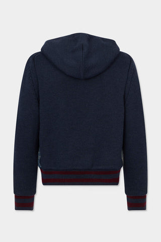 Cardigan DSQUARED2 con zip D2 Monogramma