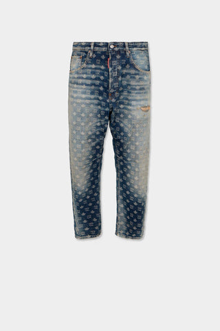 Jeans DSQUARED2 in Monogramma Kawaii lavaggio dirty