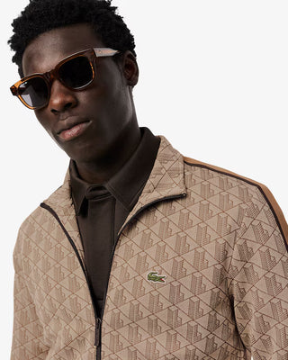 Giacca della tuta LACOSTE in jacquard con zip