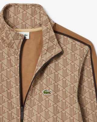 Giacca della tuta LACOSTE in jacquard con zip