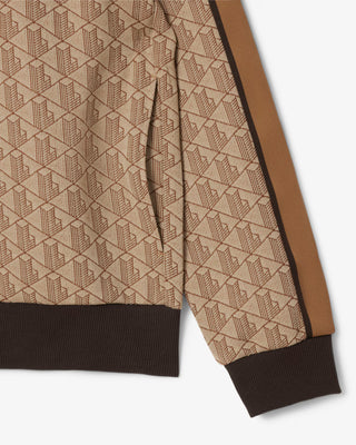 Giacca della tuta LACOSTE in jacquard con zip