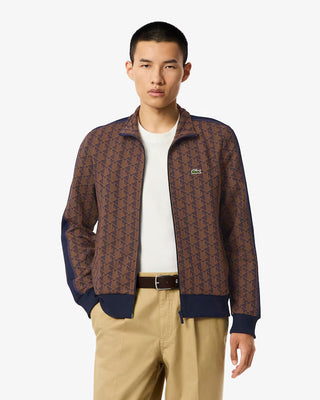 Giacca della tuta LACOSTE in jacquard con zip