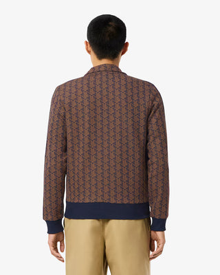 Giacca della tuta LACOSTE in jacquard con zip