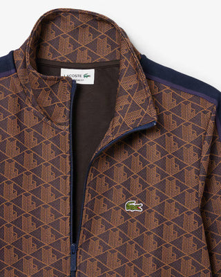 Giacca della tuta LACOSTE in jacquard con zip