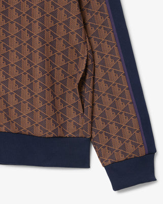 Giacca della tuta LACOSTE in jacquard con zip