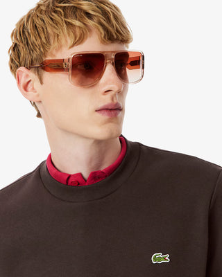 Felpa LACOSTE girocollo in pile