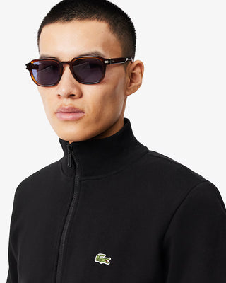 Felpa LACOSTE in pile a collo alto con zip