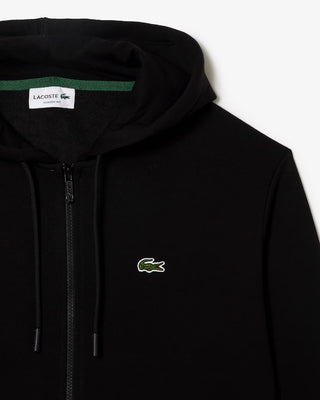 Felpa LACOSTE con cappuccio in pile con zip