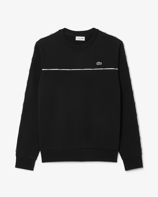 Felpa LACOSTE in tessuto felpato con bordo con logo