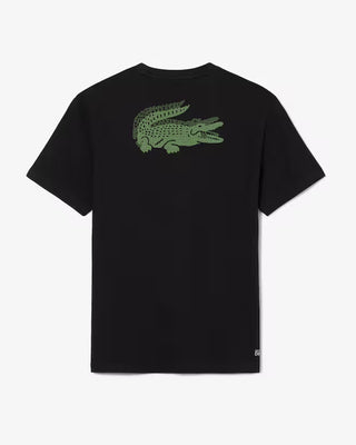 T-shirt LACOSTE sportiva grafica Ultra Dry con coccodrillo