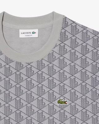 T-shirt LACOSTE con monogramma slim fit