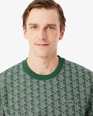 T-shirt LACOSTE in monogramma slim fit
