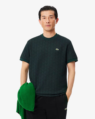 T-shirt LACOSTE con monogramma