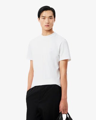 T-shirt LACOSTE in piqué con marchio jacquard commuter