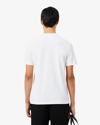 T-shirt LACOSTE in piqué con marchio jacquard commuter