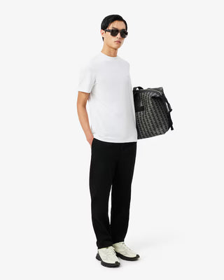 T-shirt LACOSTE in piqué con marchio jacquard commuter