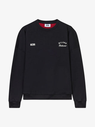Felpa GCDS con Band logo sul retro nero