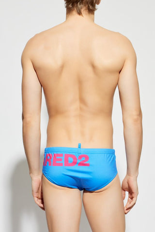 Slip Mare DSQUARED2 con logo a contrasto - Moda & Modi Luxury