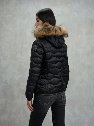 Piumino BLAUER con bordo in Pelliccia Aldie - Moda & Modi Luxury
