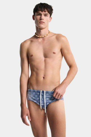 Costume Slip DSQUARED2 Swim Brief Monogram - Moda & Modi Luxury