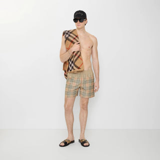 Boxer Mare BURBERRY con Check sfumato Beige - Moda & Modi Luxury
