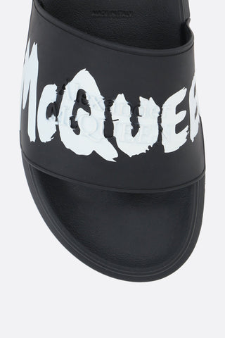 ALEXANDER MCQUEEN Sandali In Gomma McQueen Graffiti - Moda & Modi Luxury
