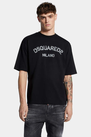 T-shirt DSQUARED2 Loose Fit Faded Milano - Moda & Modi Luxury