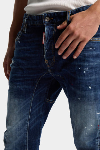 Jeans DSQUARED2 Medium Red Spot Wash Biker - Moda & Modi Luxury