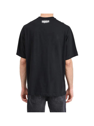 DSQUARED2 T-shirt oversize con patch logo retro - Moda & Modi Luxury