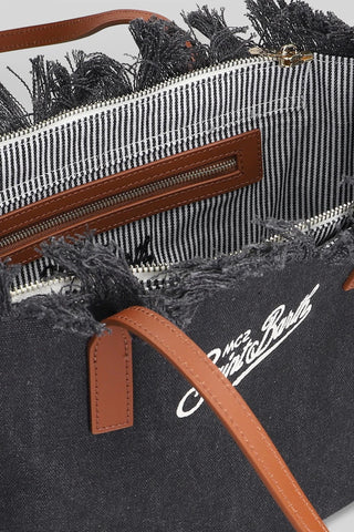 Borsa SAINT BARTH shopper City medium in canvas con frange - Moda & Modi Luxury