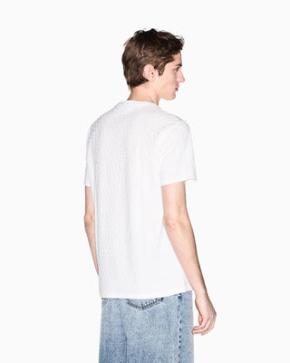 T-shirt ARMANI EXCHANGE Slim fit in Jersey Jacquard mercerizzato - Moda & Modi Luxury